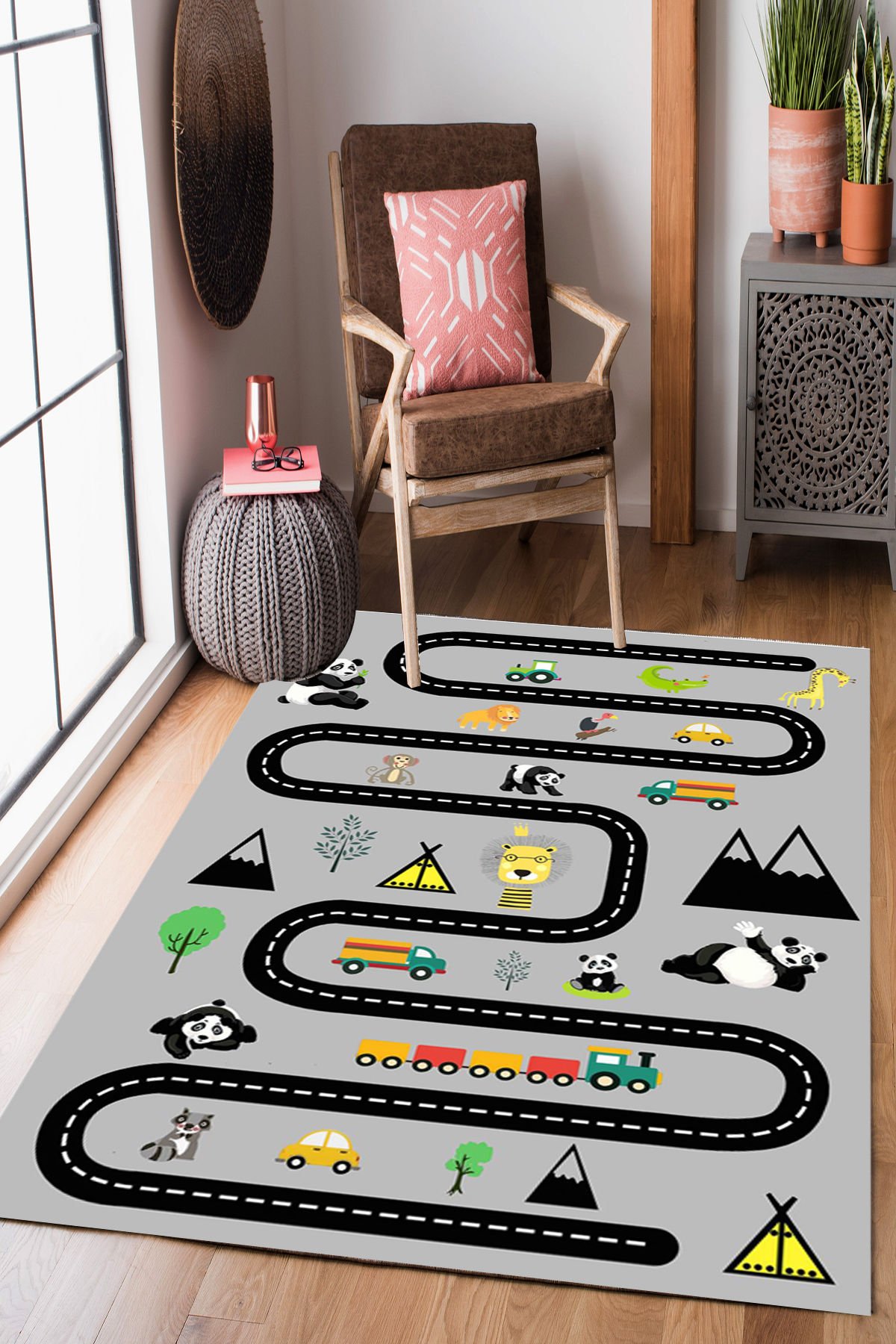 Homier Punto Quality Washable Non-Slip Base Carpet Children's Room H-CK-10131D