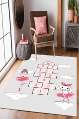 Homier Perlasoft Kalitesi Yıkanabilir Kaymaz Taban Halı Çocuk Odası H-CK-10151A