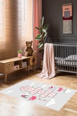 Homier Perlasoft Kalitesi Yıkanabilir Kaymaz Taban Halı Çocuk Odası H-CK-10151A