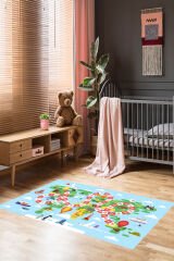 Homier Punto Quality Washable Non-Slip Base Carpet Children's Room H-CK-10196A