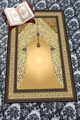 Homier Bamboo Washable Dust-Proof Prayer Rug with Overlock Stitching H-sc-11003a