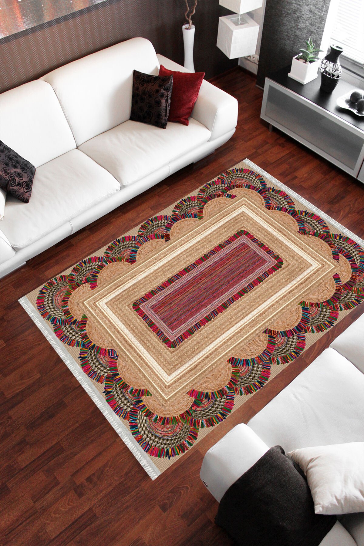 Homier Cotton Quality Washable Non-Slip Floor Rug and Floor Mat H-OT-4154A