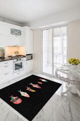 Homier Verona Quality Leather Base Washable Non-Slip Kitchen Carpet and Floor Mat H-MK-9064A
