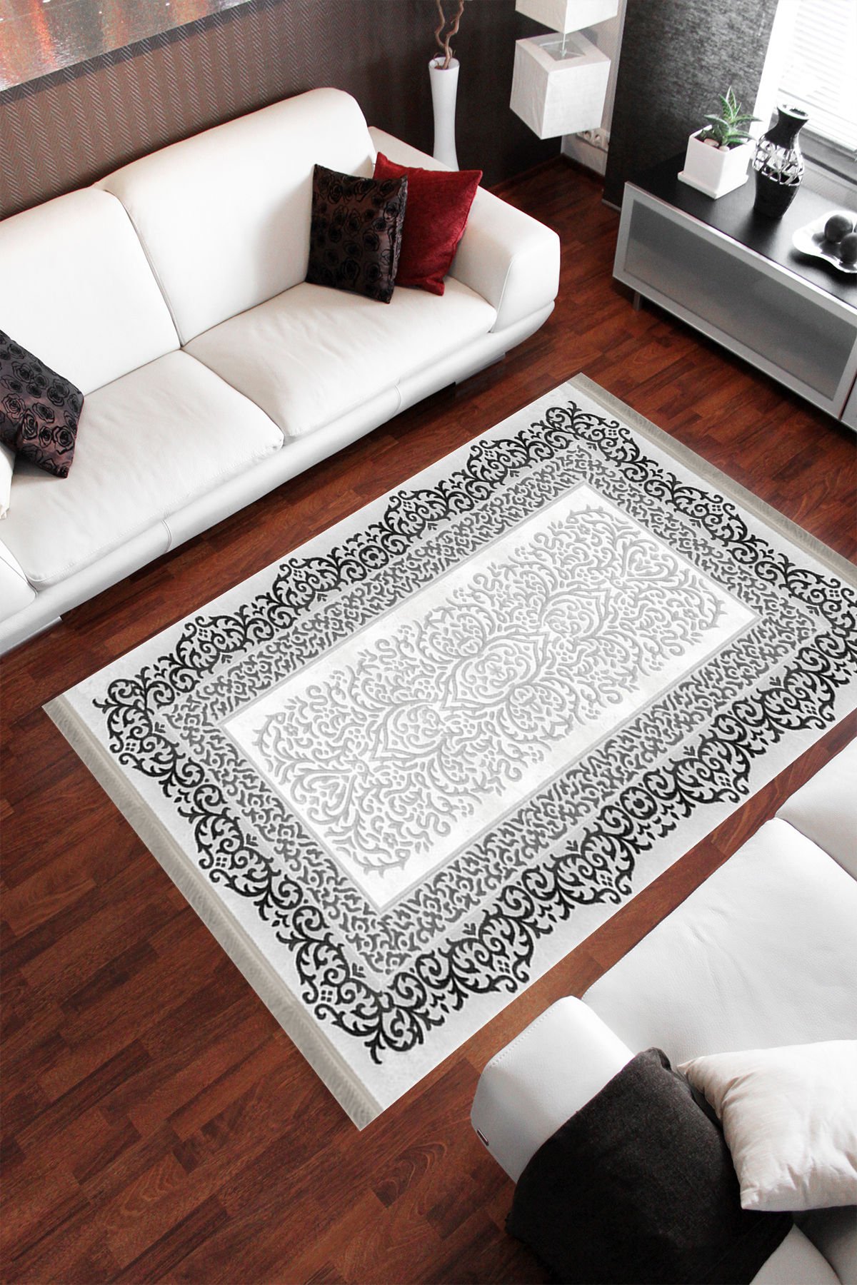 Homier Punto Quality Washable Non-Slip Base Carpet and Runner H-KS-3078A