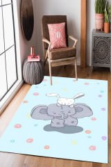 Homier Punto Kalitesi Yıkanabilir Kaymaz Taban Halı Çocuk Odası H-CK-10025C