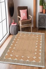 Homier Cotton Kalitesi Yıkanabilir Kaymaz Taban Kilim Ve Yolluk H-OT-4155A