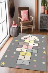 Homier Perlasoft Kalitesi Yıkanabilir Kaymaz Taban Halı Çocuk Odası H-CK-10154A