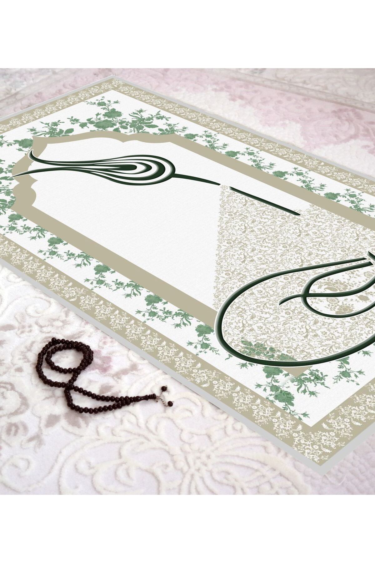 Homier Bambu Yıkanabilir Toz Tutmayan Seccade Overlok Dikişli H-sc-11018a