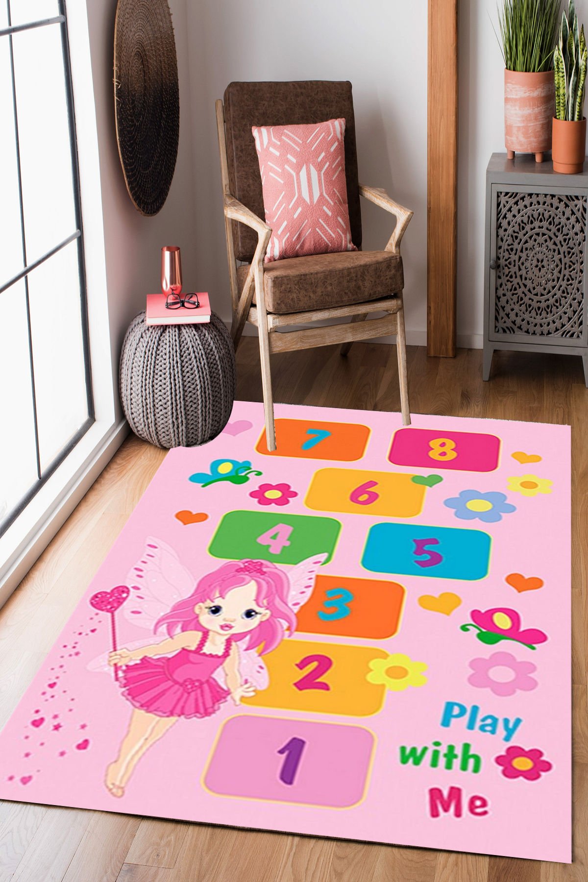 Homier Perlasoft Quality Washable Non-Slip Base Carpet Children's Room H-CK-10148A