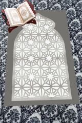 Homier Bambu Yıkanabilir Toz Tutmayan Seccade Overlok Dikişli H-sc-11009f