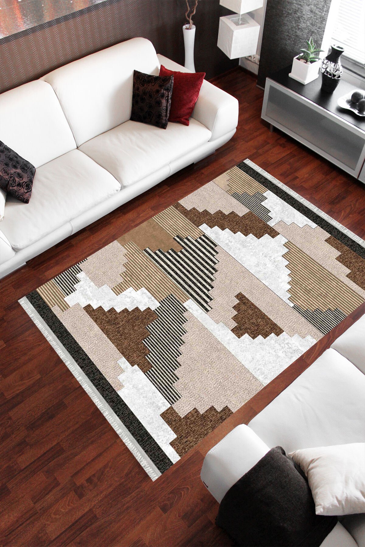 Homier Cotton Quality Washable Non-Slip Floor Rug and Floor Mat H-PW-8096A