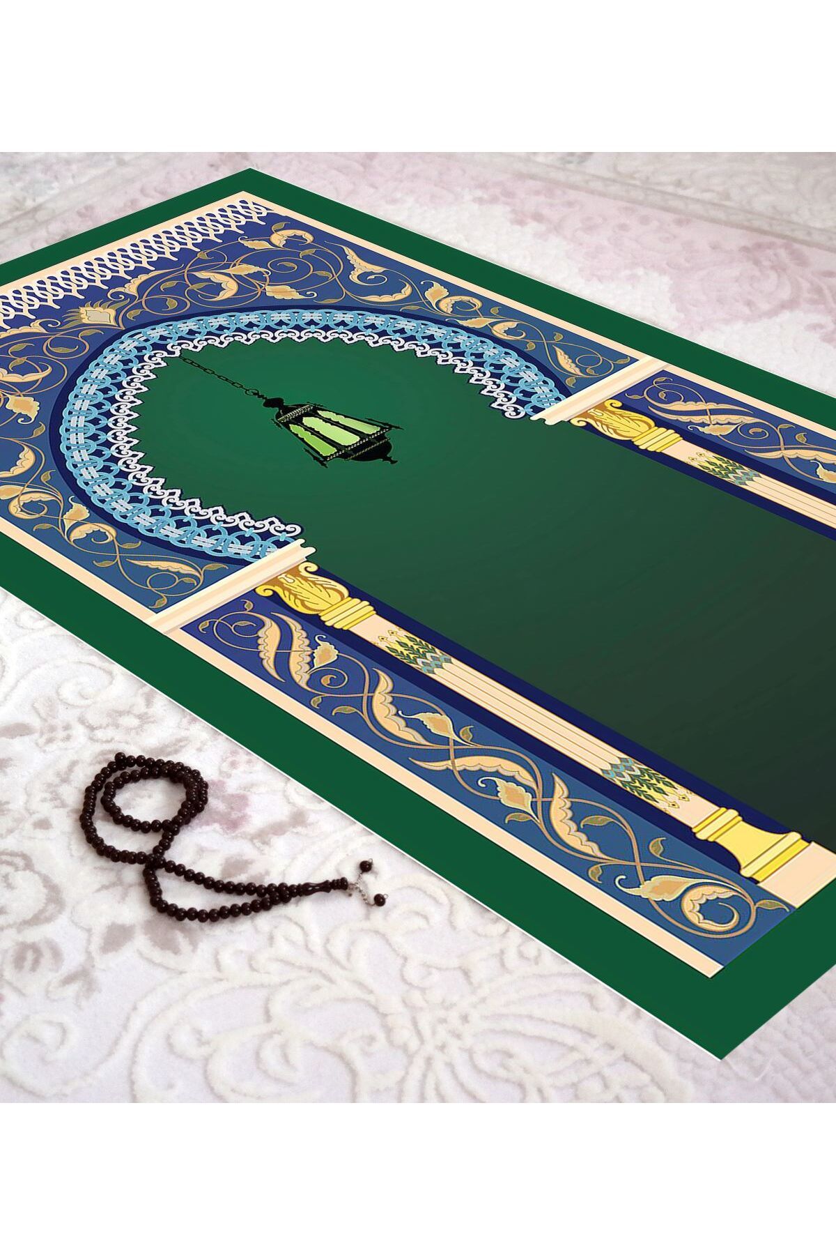 Homier Bamboo Washable Dust-Proof Prayer Rug with Overlock Stitching H-sc-11005a
