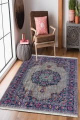 Homier Cotton Kalitesi Yıkanabilir Kaymaz Taban Kilim Ve Yolluk H-OT-4192A
