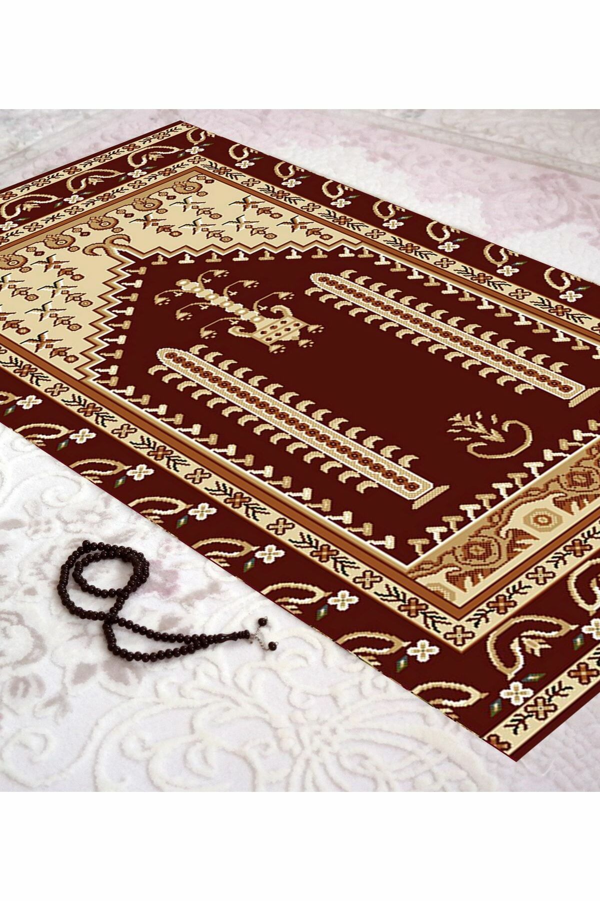 Homier Bambu Yıkanabilir Toz Tutmayan Seccade Overlok Dikişli H-sc-11008a