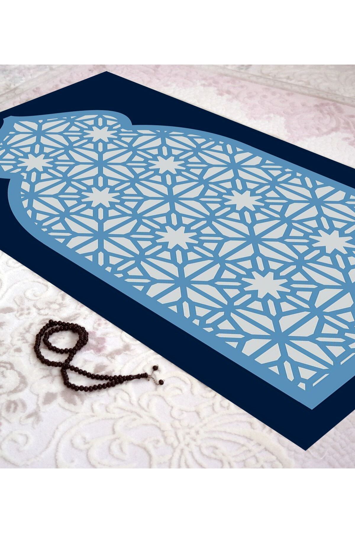 Homier Bamboo Washable Dust-Proof Prayer Rug with Overlock Stitching H-sc-11009e