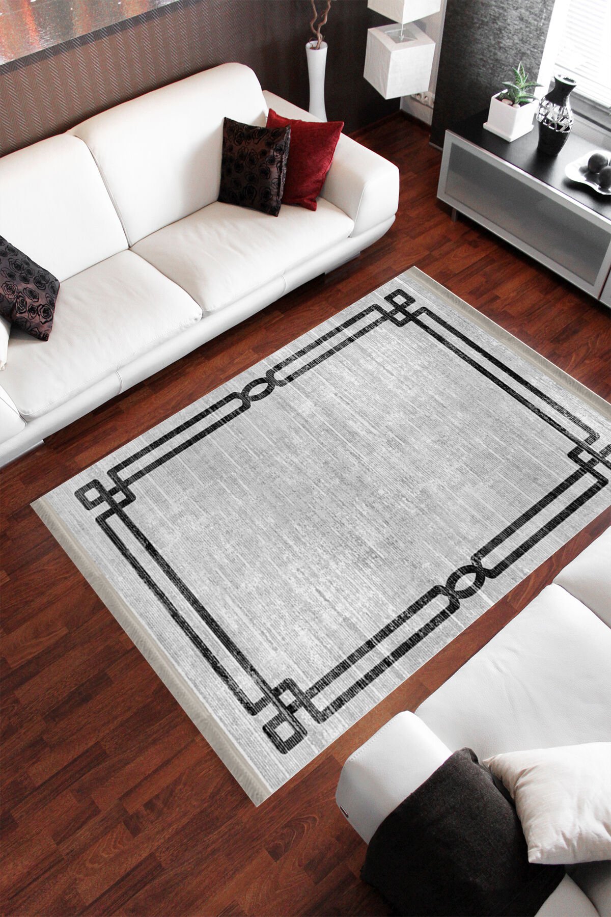 Homier Punto Quality Washable Non-Slip Base Carpet and Runner H-MD-0063A