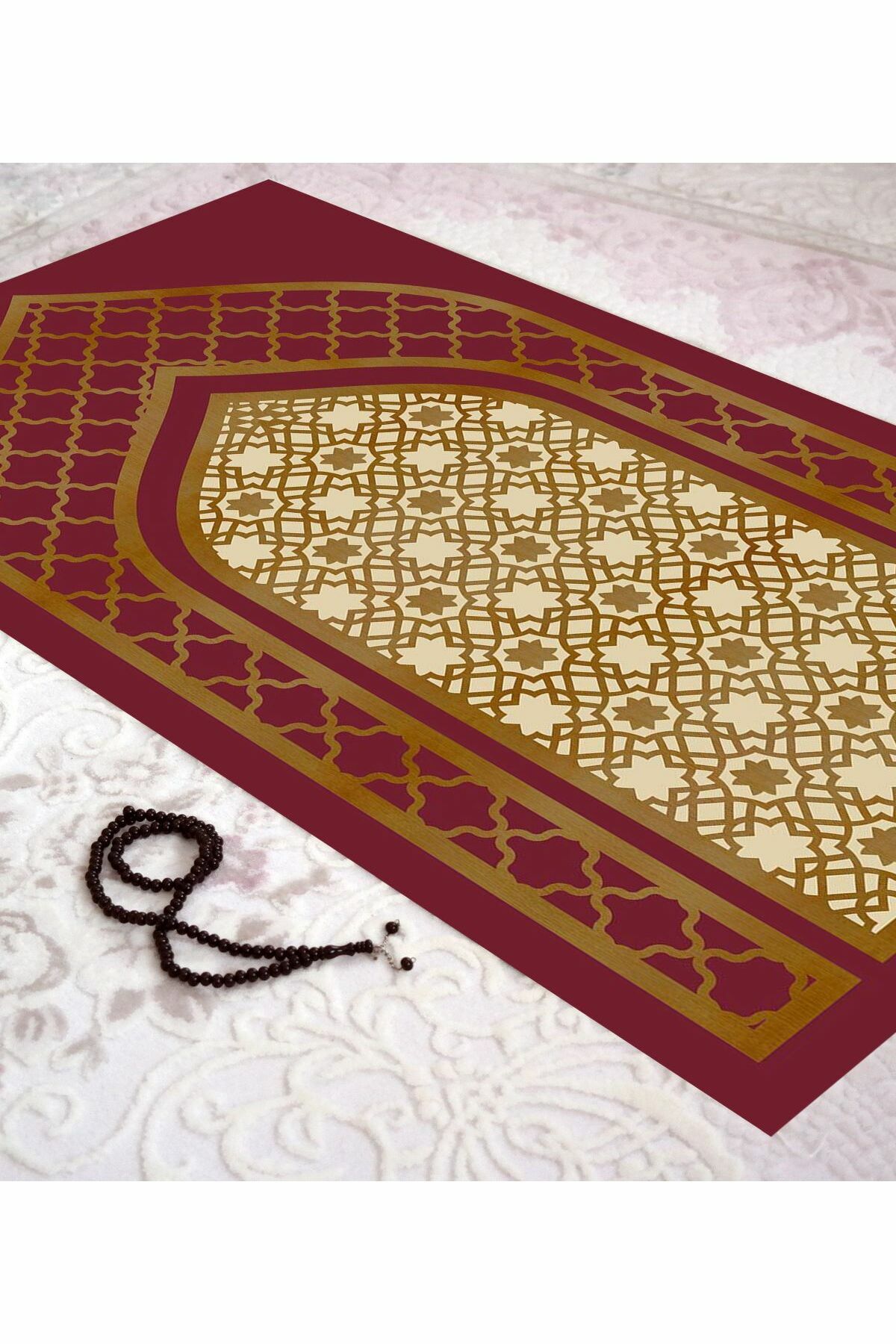 Homier Bamboo Washable Dust-Proof Prayer Rug with Overlock Stitching H-sc-11011a