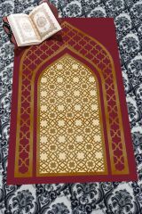 Homier Bamboo Washable Dust-Proof Prayer Rug with Overlock Stitching H-sc-11011a