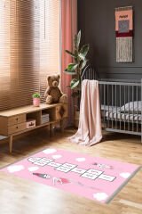 Homier Perlasoft Kalitesi Yıkanabilir Kaymaz Taban Halı Çocuk Odası H-CK-10155A