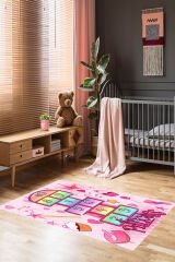 Homier Perlasoft Kalitesi Yıkanabilir Kaymaz Taban Halı Çocuk Odası H-CK-10149A