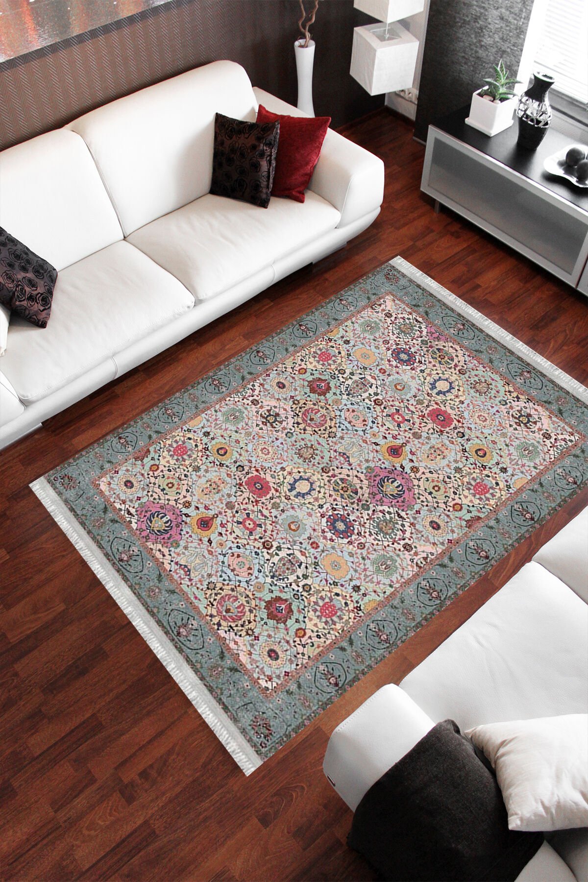 Homier Cotton Quality Washable Non-Slip Floor Rug and Floor Mat H-OT-4074A