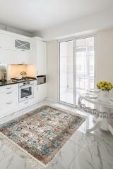 Homier Cotton Kalitesi Yıkanabilir Kaymaz Taban Kilim Ve Yolluk H-OT-4064