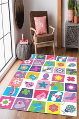 Homier Punto Kalitesi Yıkanabilir Kaymaz Taban Halı Çocuk Odası H-CK-10084A