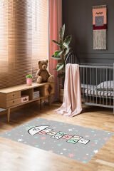 Homier Perlasoft Kalitesi Yıkanabilir Kaymaz Taban Halı Çocuk Odası H-CK-10157A