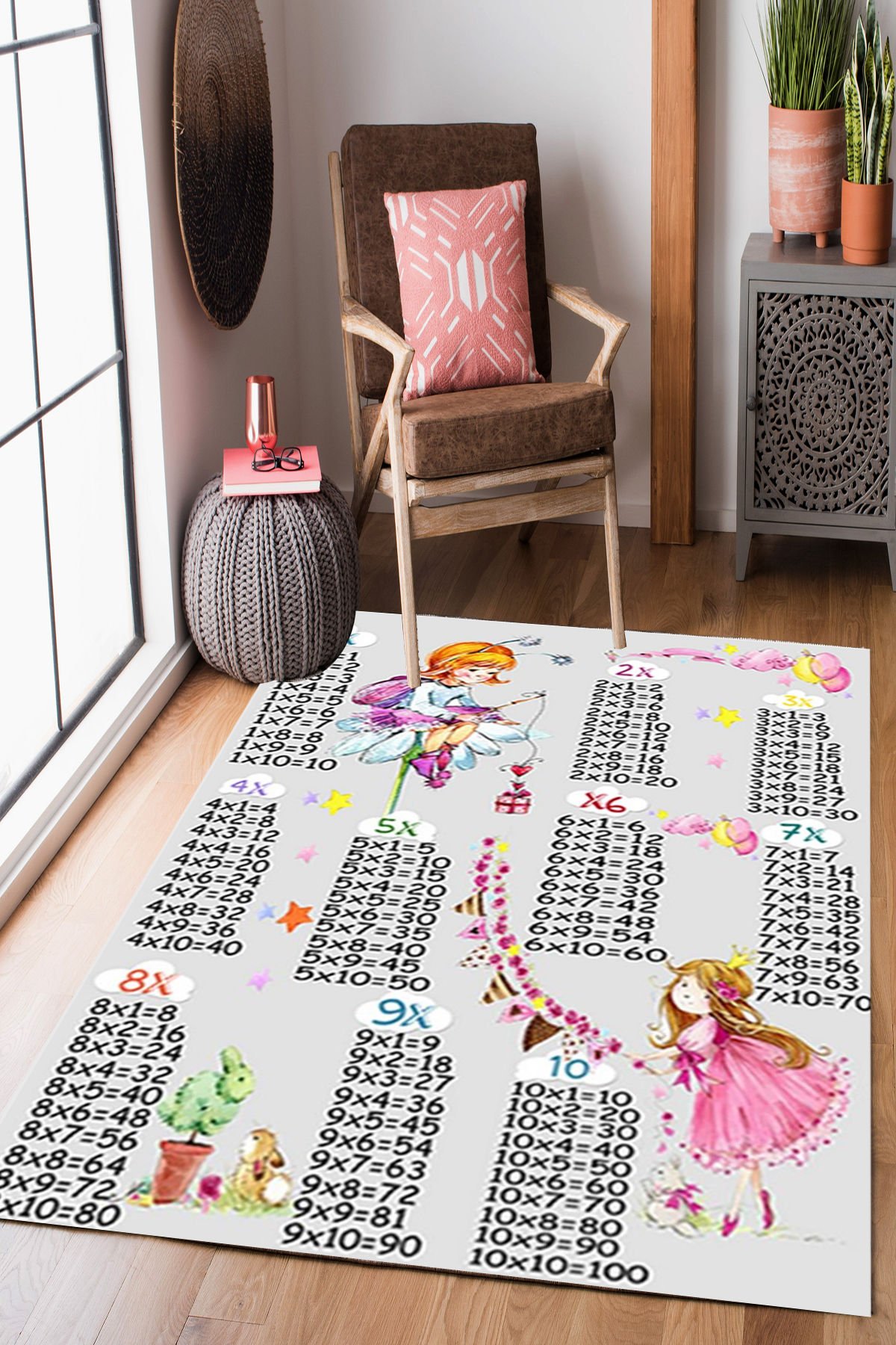 Homier Punto Kalitesi Yıkanabilir Kaymaz Taban Halı Çocuk Odası H-CK-10007A