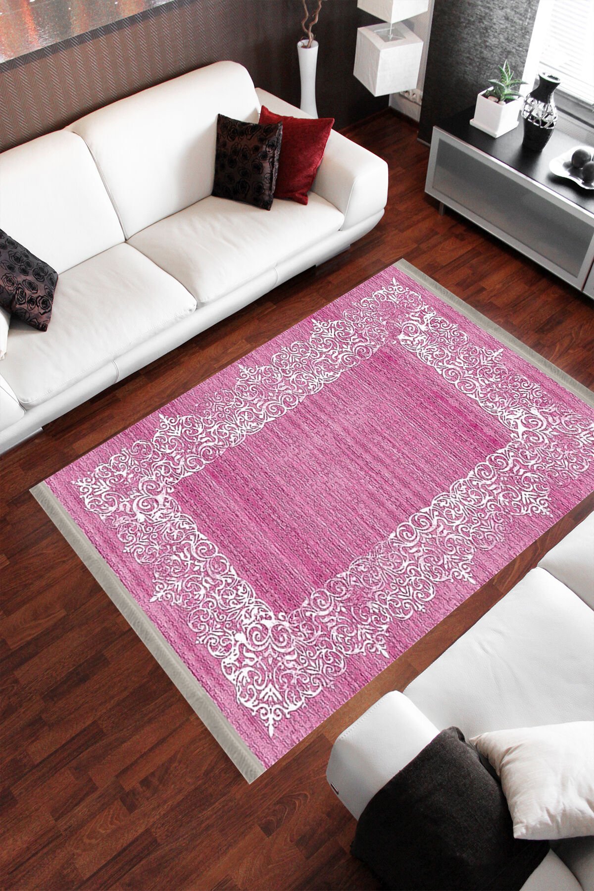 Homier Punto Quality Washable Non-Slip Base Carpet and Runner H-KS-3074B