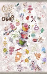 Homier Verona Quality Leather Backing Washable Non-Slip Kitchen Carpet and Floor Mat H-MK-9051A Multi Color - 160 x 400