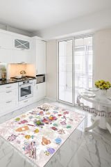 Homier Verona Quality Leather Backing Washable Non-Slip Kitchen Carpet and Floor Mat H-MK-9051A Multi Color - 160 x 400