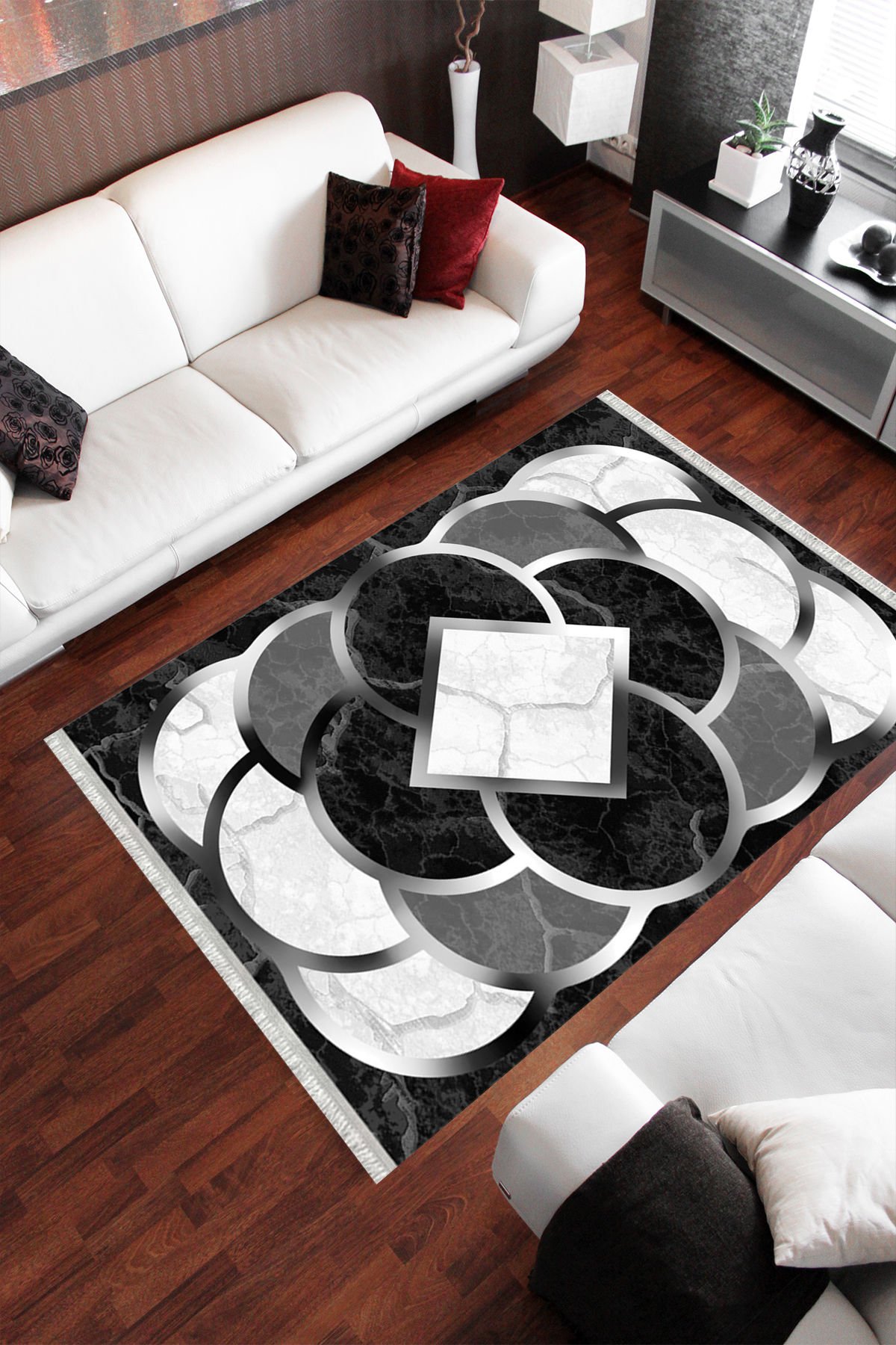 Homier Cotton Kalitesi Yıkanabilir Kaymaz Taban Kilim Ve Yolluk H-MD-0093A