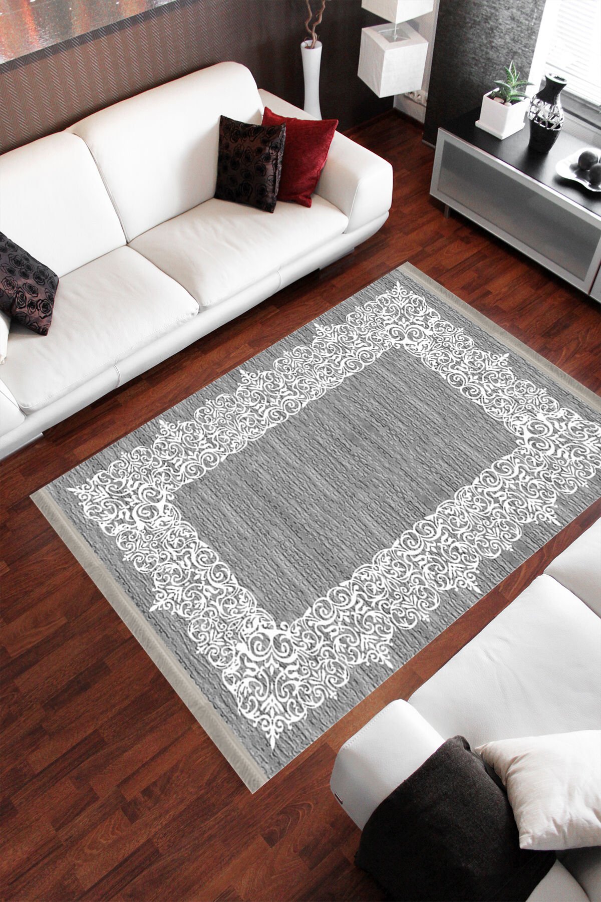 Homier Punto Kalitesi Yıkanabilir Kaymaz Taban Halı Ve Yolluk H-KS-3074C