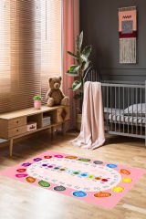 Homier Punto Kalitesi Yıkanabilir Kaymaz Taban Halı Çocuk Odası H-CK-10102A
