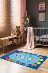 Homier Punto Kalitesi Yıkanabilir Kaymaz Taban Halı Çocuk Odası H-CK-10102A
