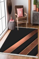 ENBE Economical Washable Non-Slip Base Carpet E-MD-0147 120 x 350 - Black