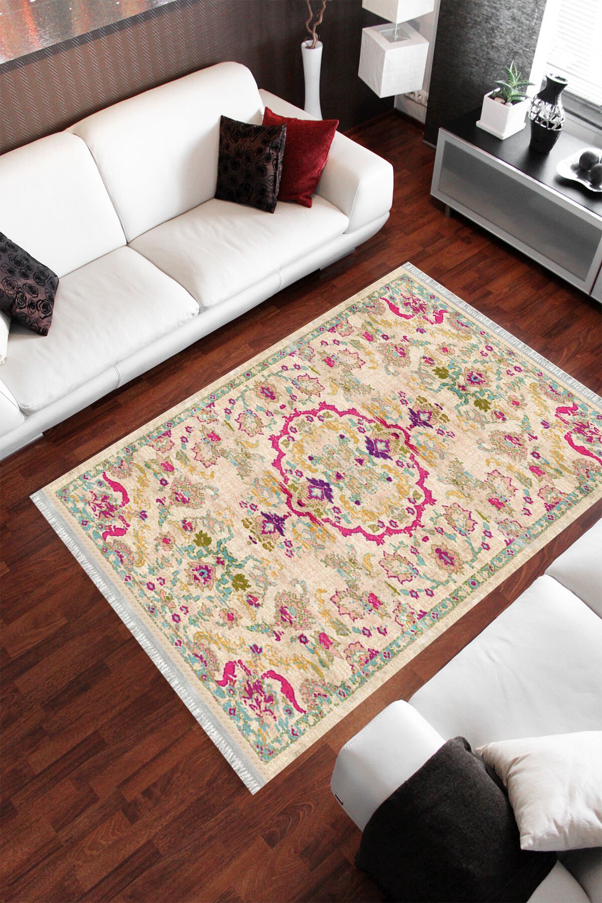 Homier Cotton Quality Washable Non-Slip Floor Rug and Floor Mat H-OT-4024B