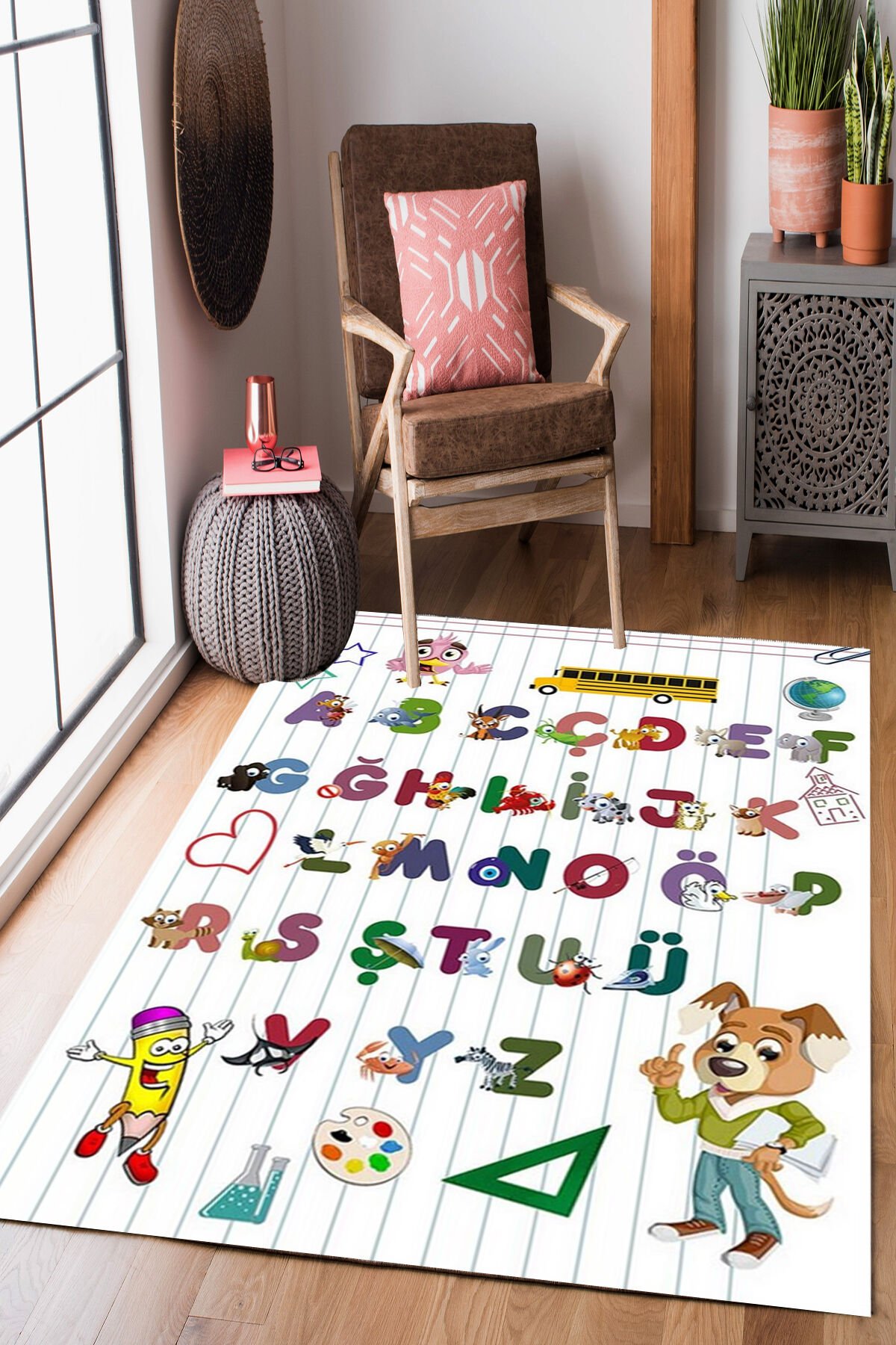 Homier Punto Quality Washable Non-Slip Base Carpet Children's Room H-CK-10107A