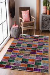 Homier Cotton Kalitesi Yıkanabilir Kaymaz Taban Kilim Ve Yolluk H-PW-8007A