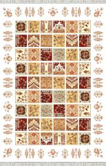 Homier Cotton Kalitesi Yıkanabilir Kaymaz Taban Kilim Ve Yolluk H-OT-4026C