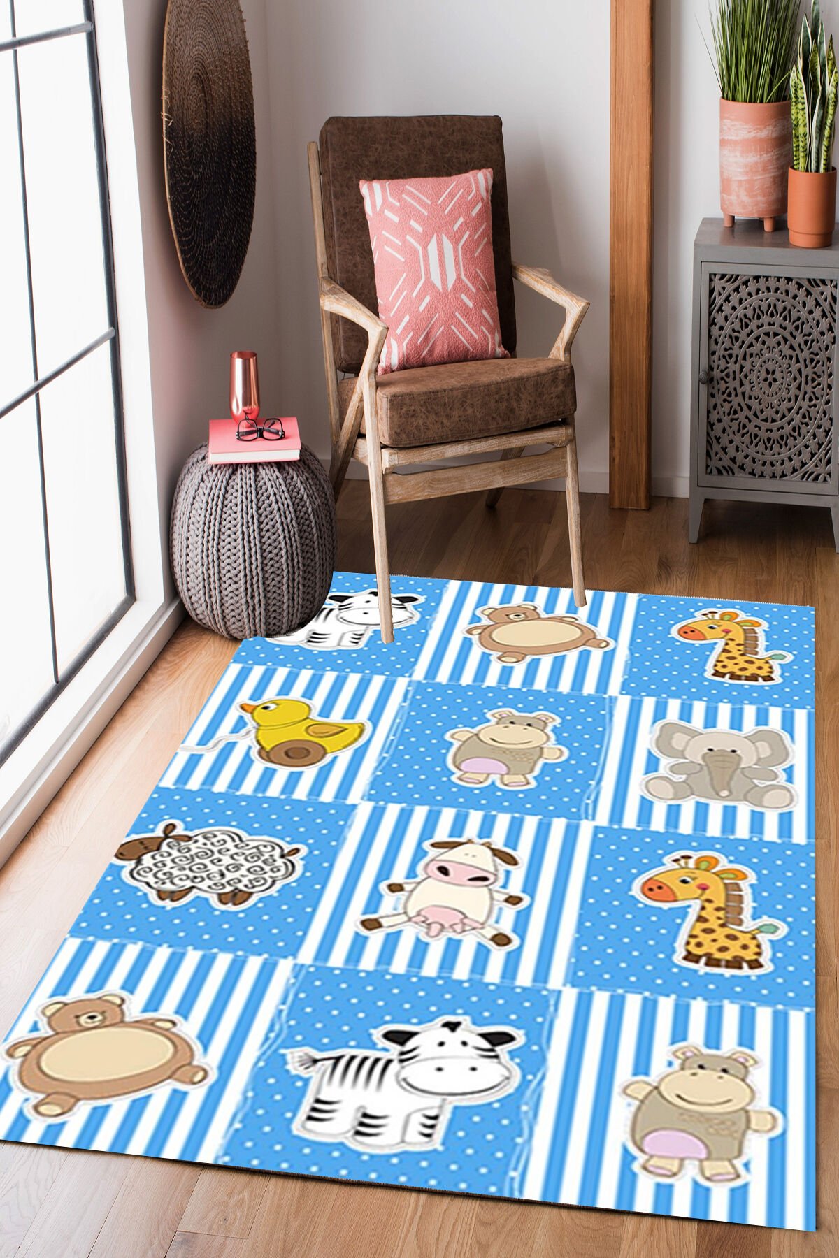 Homier Punto Quality Washable Non-Slip Base Carpet Children's Room H-CK-10002A
