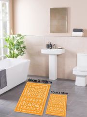 HOMİER Ekonomik Yıkanabilir Kaymaz Taban Banyo Paspas Seti İkili H-OT-4123A