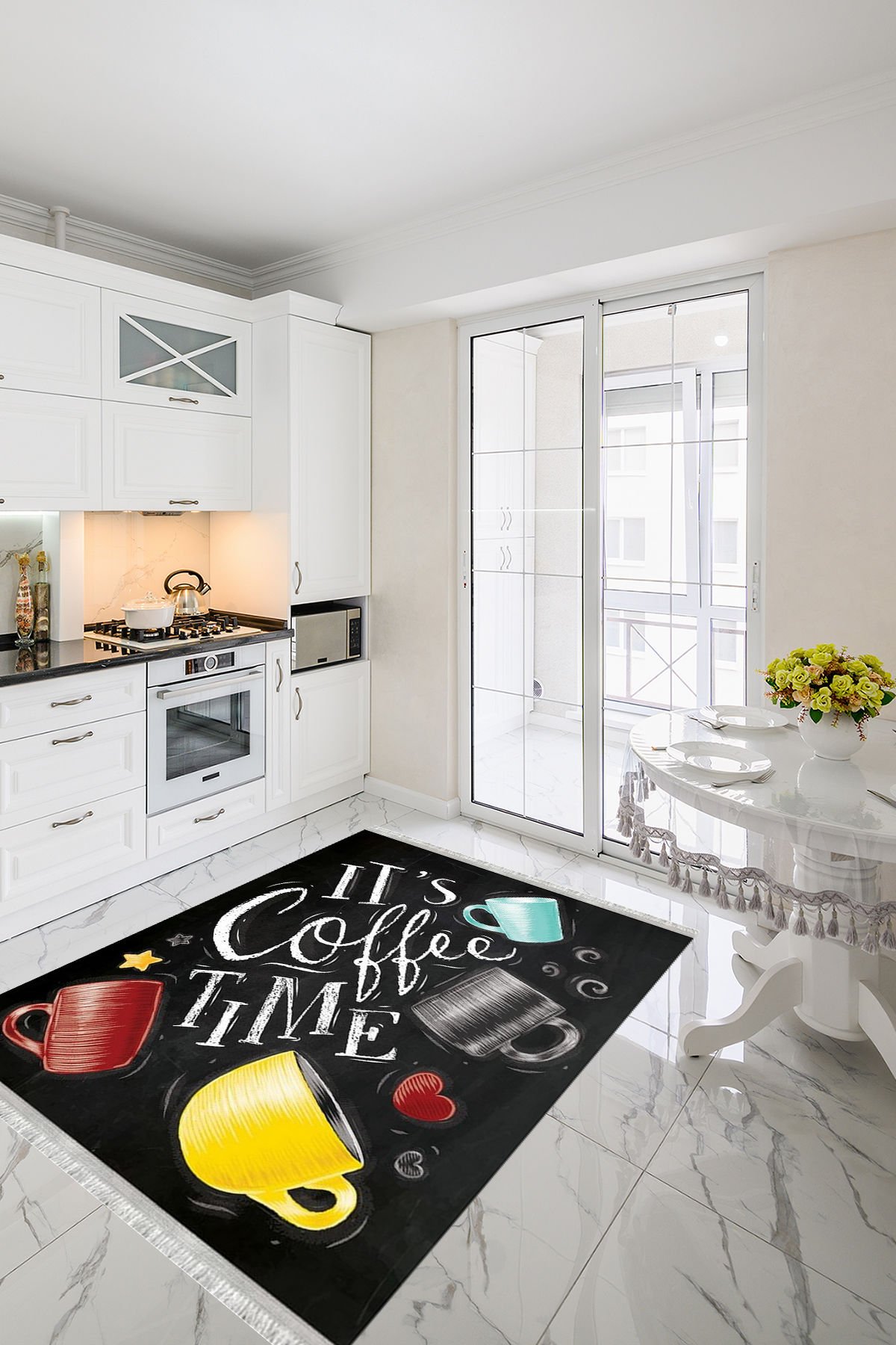 Homier Punto Quality Washable Non-Slip Base Kitchen Carpet and Floor Mat H-MK-9002