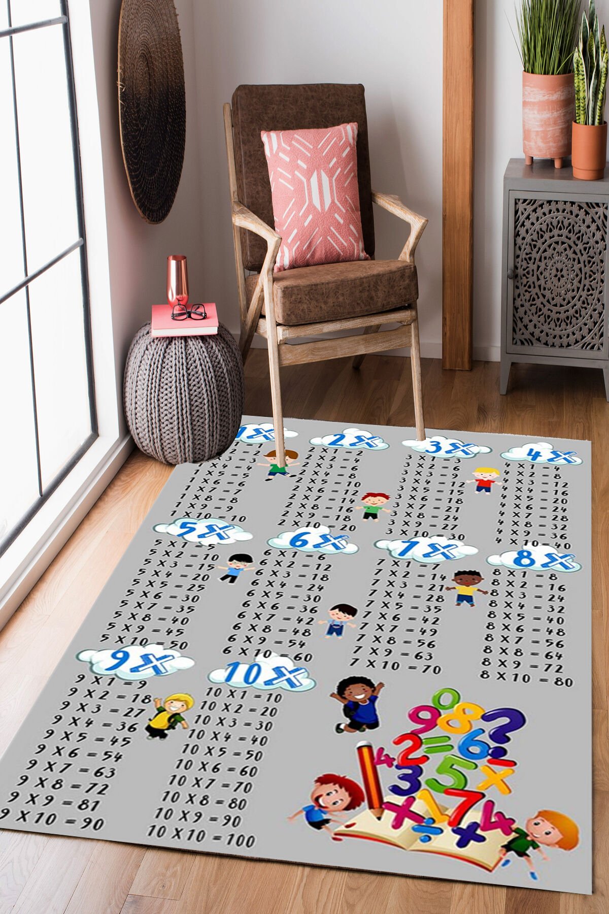 Homier Punto Quality Washable Non-Slip Base Carpet Children's Room H-CK-10006A