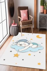 Homier Perlasoft Kalitesi Yıkanabilir Kaymaz Taban Halı Çocuk Odası H-CK-10089B