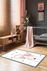 Homier Punto Kalitesi Yıkanabilir Kaymaz Taban Halı Çocuk Odası H-CK-10034A