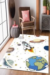 Homier Perlasoft Kalitesi Yıkanabilir Kaymaz Taban Halı Çocuk Odası H-CK-10055A