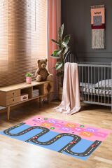 Homier Punto Kalitesi Yıkanabilir Kaymaz Taban Halı Çocuk Odası H-CK-10162A