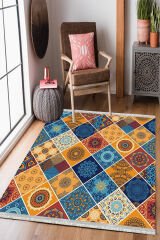 Homier Cotton Quality Washable Non-Slip Floor Rug and Floor Mat H-PW-8041A